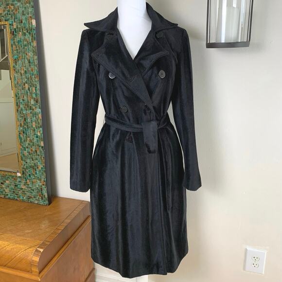 Guess Black Trench Coat - Picture 2 of 13